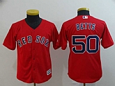 Youth Red Sox 50 Mookie Betts Red Cool Base Jersey,baseball caps,new era cap wholesale,wholesale hats